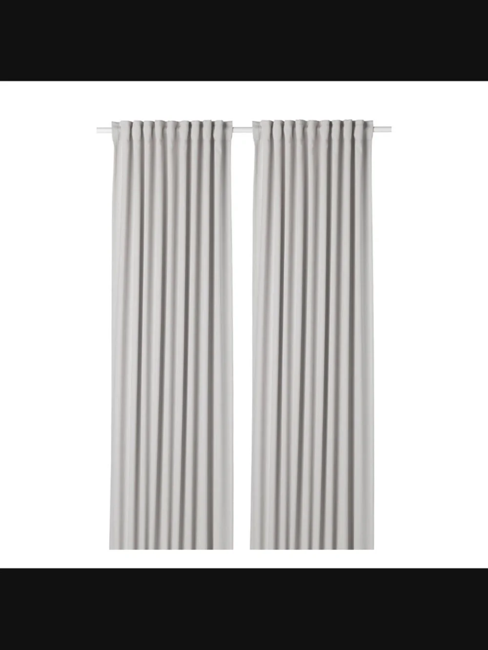 IKEA MAJGULL Light Gray Room Darkening Curtains 57x98" - Picture 1 of 5